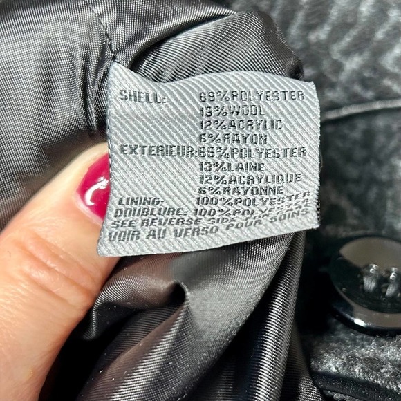 Steve Madden Gray Wool Blend Coat Size  M - Picture 12 of 12